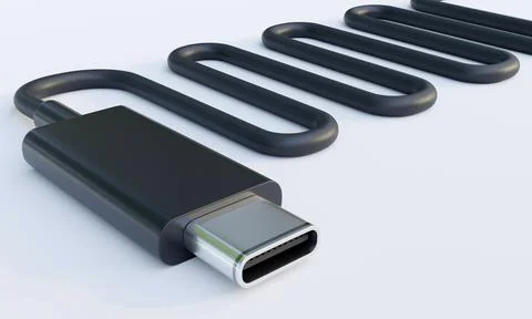 USB TYPE C CABLE Stock Illustration