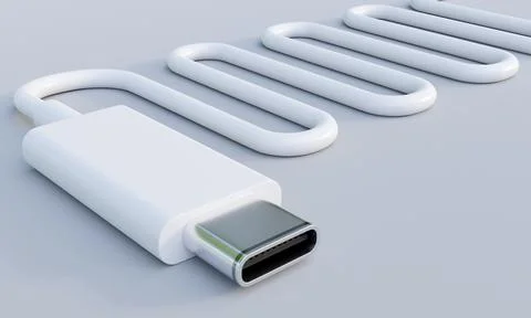 USB TYPE C CABLE Stock Illustration