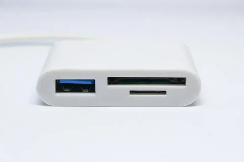 USB Type C Card Reader Adapter Stock Photos