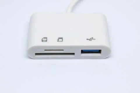 USB Type C Card Reader Adapter Stock Photos