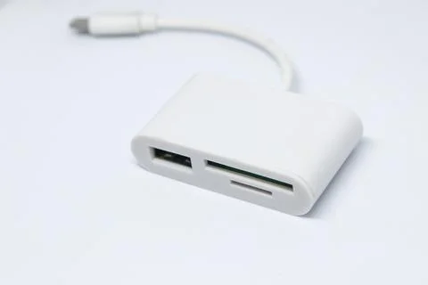 USB Type C Card Reader Adapter Stock Photos