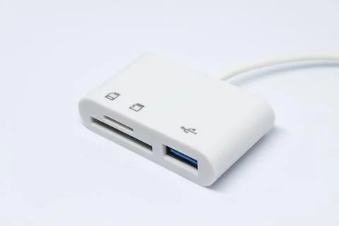 USB Type C Card Reader Adapter Stock Photos
