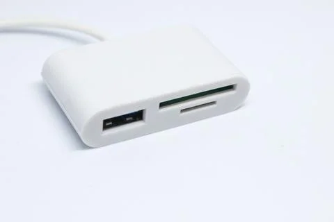 USB Type C Card Reader Adapter Stock Photos