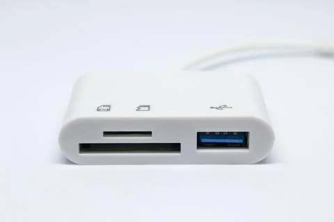 USB Type C Card Reader Adapter Stock Photos