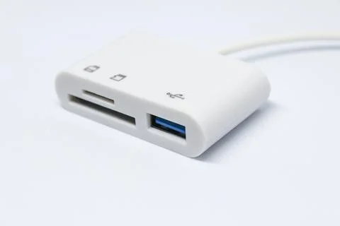 USB Type C Card Reader Adapter Stock Photos