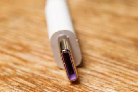 USB type C charging and data cable Stock Photos