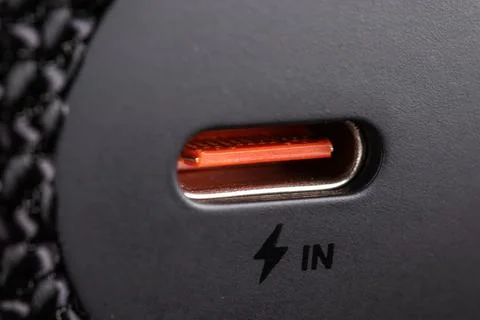 USB Type C connector ready for connection close-up Stock-Fotos