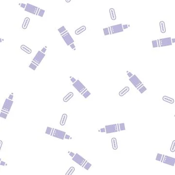 Usb type c glyph seamless pattern Stock Illustration