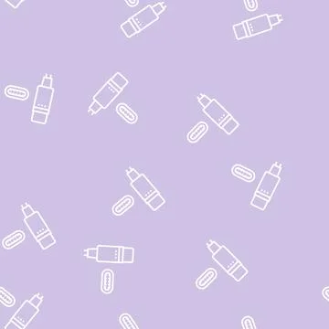 Usb type c line seamless pattern Stock Illustration