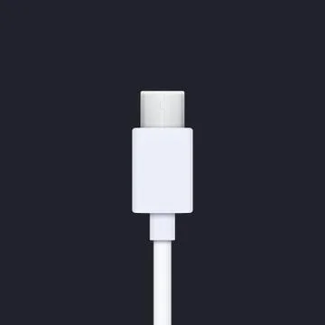 Usb type c plug Stock Illustration