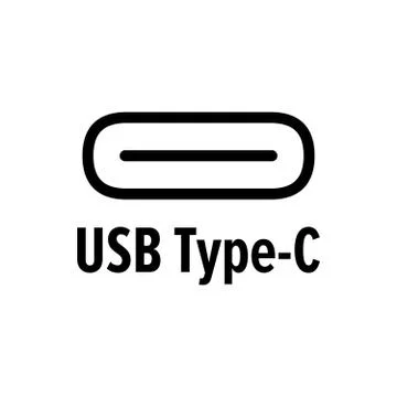 USB Type C symbol Stock Illustration