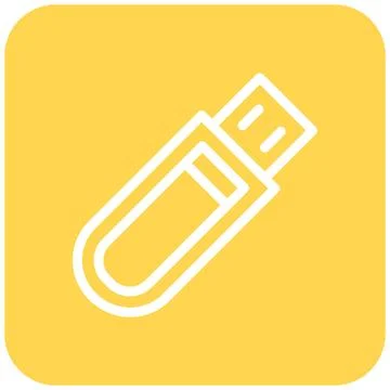 USB Vector Icon Design Illustration Stock Illustration