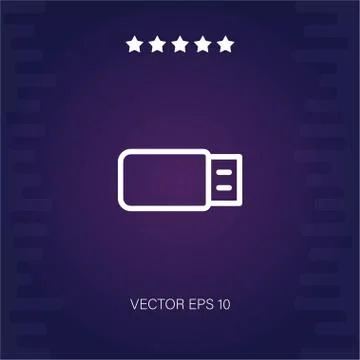 Usb vector icon Stock Illustration