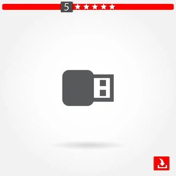 Usb vector icon Stock Illustration