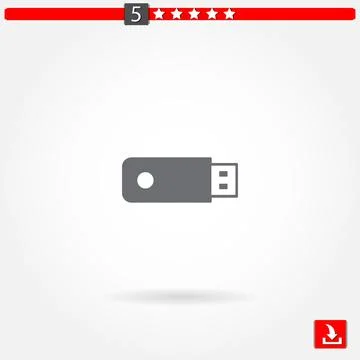 Usb vector icon Stock Illustration
