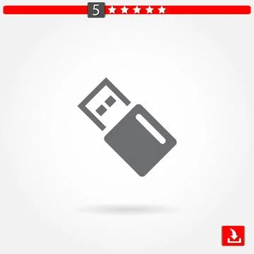 Usb vector icon Stock Illustration