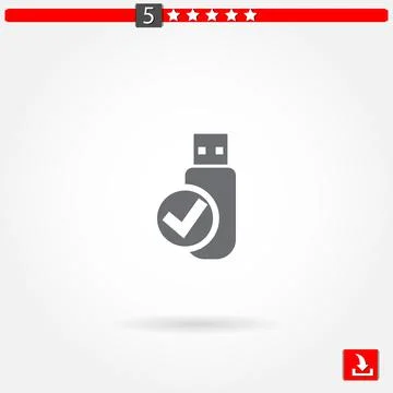 Usb vector icon Stock Illustration