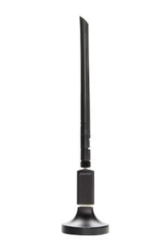 USB wireless adapter with high gain antenna with USB extension docking isolat Foto stock