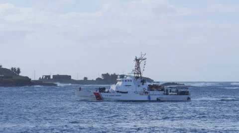 USCGC Drummond (WPB-1323) us coast guard patrol ship 2 Stock Footage 34376882