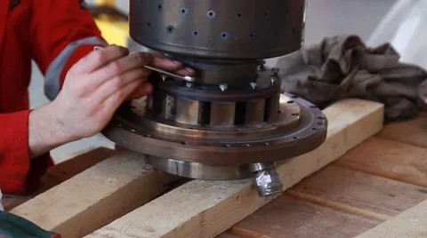 Uscrewed the bolt spanner Stock Footage 49555537