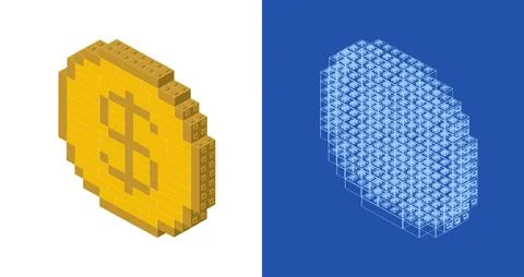 USD blueprint project idea and implementation. Vector Stock-Illustration