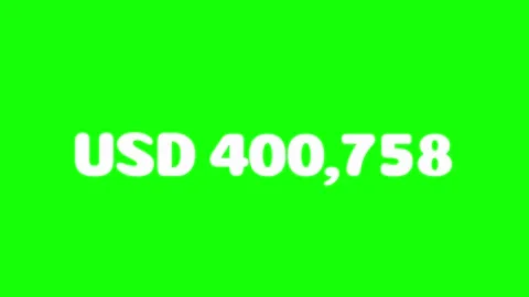 USD currency counter increases rapidly to one million Stock Footage 331766734