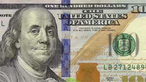 USD currency stop motion animation. 4K Stock Footage 233350403