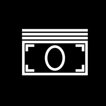 USD Dollar Bill Stack Icon - Financial Cash Flow Vector Symbol 스톡 일러스트