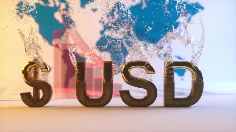 USD exchange rate surge concept Stock Footage 278013294