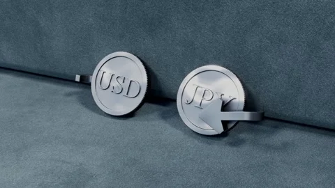 USD to JPY Currency Exchange Video stock 309614185