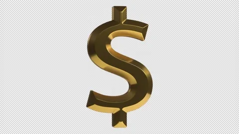 USD US Dollar Rotating Sign Stock Footage 153121454