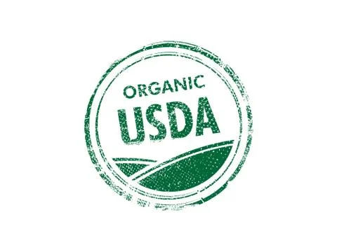 Usda organic vector stamp Stock Illustration