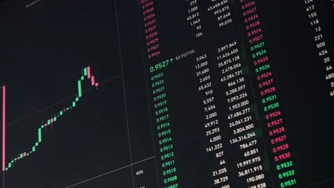 USDC Stablecoin Price Chart That Lost Its Peg to the Dollar Stock Footage 236561355