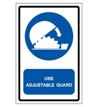 Use Adjustable Guards Protection Symbol Sign,Vector Illustration, Isolate On  Stock Illustration