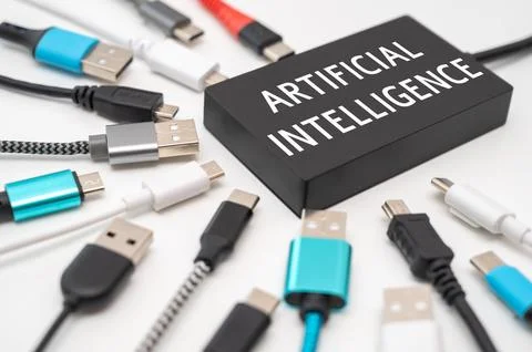 Use and diffusion of artificial intelligence. 스톡 사진