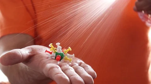 Use antibacterial agents and take care of your health Stock Footage 128045673