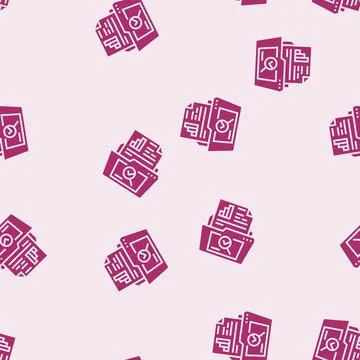 Use case analysis glyph seamless pattern 스톡 일러스트