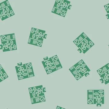 Use case analysis glyph vector seamless pattern Stockillustratie