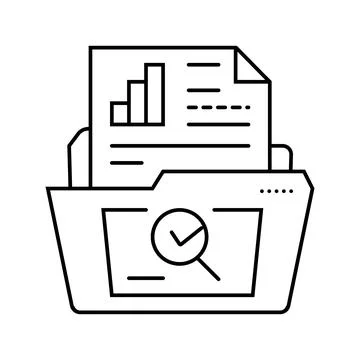 Use case analysis line icon vector illustration 스톡 일러스트