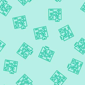 Use case analysis line vector seamless pattern Stock Illustration