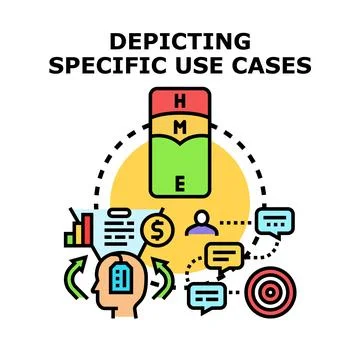 Use case analysis planning and development process Stock-Illustration