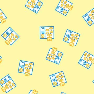 Use case analysis vector seamless pattern 库存插图