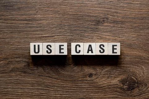 Use case - word concept on building blocks, text Stock Photos