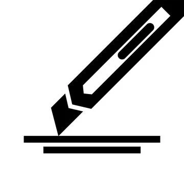 Use cutter icon. Stock Illustration
