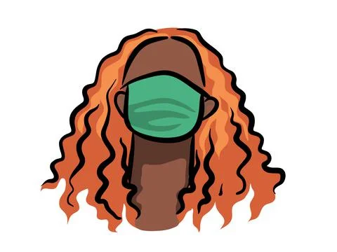 Use face mask Stock Illustration