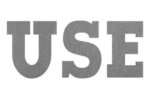 USE  with gray fabric texture on white background Stock Photos