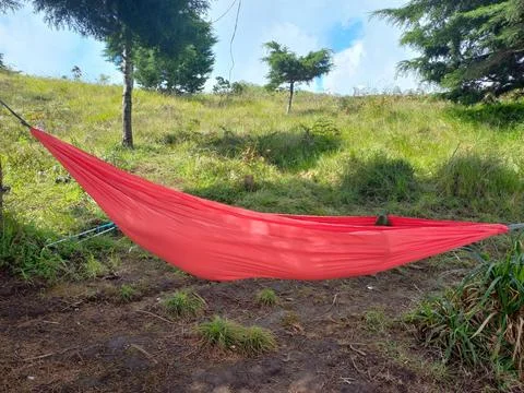 Use Hammock in the Mount Prau Foto stock