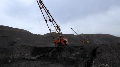 The Use of Heavy Machinery in Various Mining Operations and Their Essential Role Stock Footage 282736268