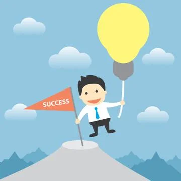 Use idea to success Stock Illustration