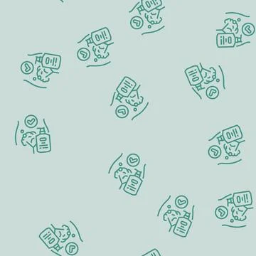 Use an intimate wash for sensitive areas line seamless pattern Illustrazione stock